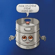 Opuštěné štěně - sud (Hana-creative)