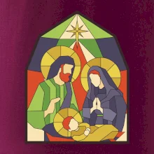 Vitráž - jesličky