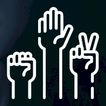 Kamen nůžky papír ikony