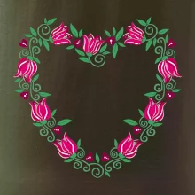 Červené tulipánové srdiečko (Pecka design)