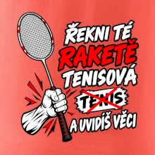 Badmintonová raketa není tenisová