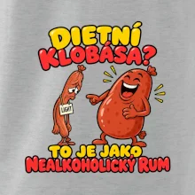 Dietní klobása jako nealkoholický rum