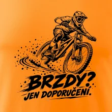 Brzdy jen doporučení - biker v zatáčce