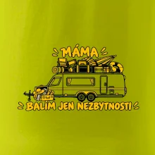 Máma balím jen nezbytnosti rodinný karavan