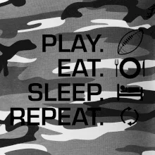 Play Eat Sleep Repeat americký fotbal