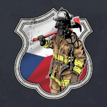 Hasič erb - Česká vlajka