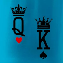 King & Queen logo na prso
