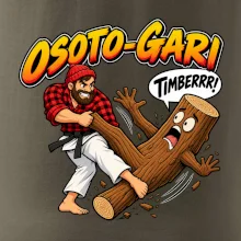 Osoto gari timber judo