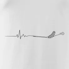 Florbalové EKG s florbalkou a míčkem