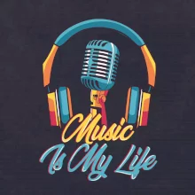 Music is my life sluchátka