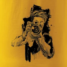 Fotograf kreslený tužkou