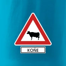 Dopravní značka - Pozor koně / kráva