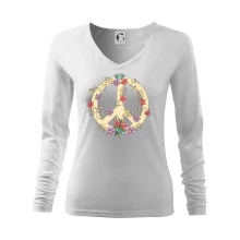 Peace symbol pískový