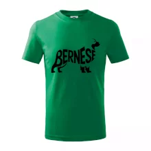 Bernese Mountain Dog nápis v těle