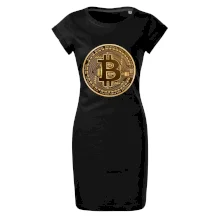 Bitcoin zlatá mince kulatá