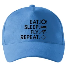 Eat sleep fly repeat - skoky na lyžích