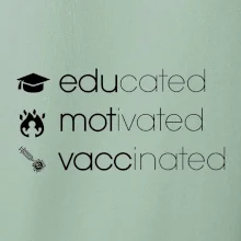 Educated motivated vaccinated Educated motivated vaccinated