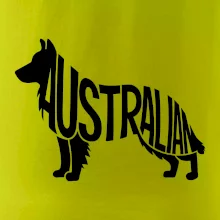 Australský Ovčák - nápis v těle Australský Ovčák - nápis v těle