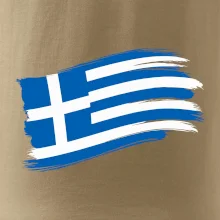 Řecko vlajka - štětkou