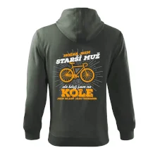 Starší muž - cyklista silniční kolo Starší muž - cyklista silniční kolo