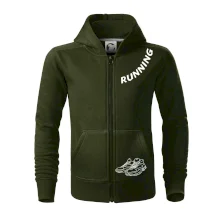 Running nápis šikmo