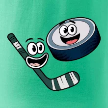 Parové triko - Puk a hokejka