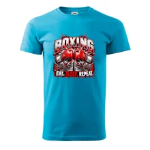 Boxerské rukavice v ringu eat sleep repeat