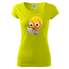 Žárovka přemýšlí nad knihou