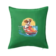 Jack russell teriér na vodním skútru