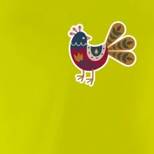 Folklor na prsu slepice