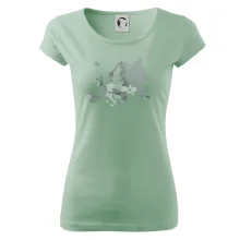 Mapa Evropy - srdce v Ukrajině