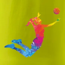 Volejbalista/Volejbalistka splash s míčem