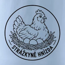 Strážkyně hnízda slepice v emblému
