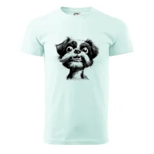 Černobílá karikatura Ši-tzu