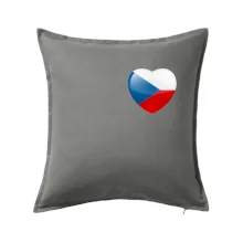 Česká vlajka srdce - pravé prso