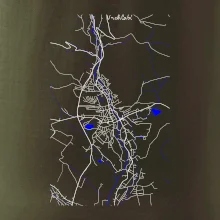 Vrchlabí - Mapa s vodními toky