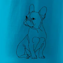 Francouzský buldoček černá kresba