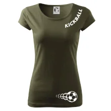 Kickball nápis šikmo