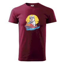 Husky na vodním skútru