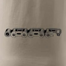 Cyklistický řetěz nákres