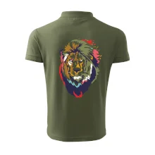 Hlava lva kreslená jednoduchá