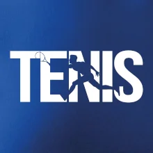 Tenis nápis silueta