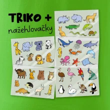 Tričko + 42 nažehlovacích zvířátek