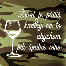 Život je příliš krátký - sklenička Život je příliš krátký - sklenička