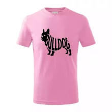 Bulldog  nápis v těle