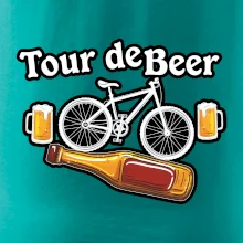 Tour de beer - kolo - pivo a nápis na zádech