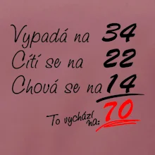 Vypadá, cítí se, chová se - 70 let