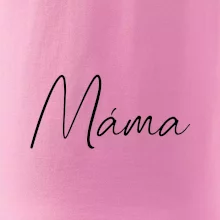 Nápis psací na prsou - máma