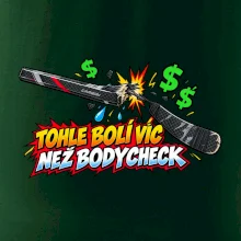 Zlomená hokejka bolí víc než bodycheck