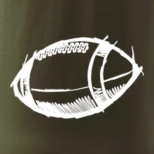 Americký fotbal míč skica